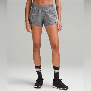LULULEMON GRAY HEATHER HOTTY HOTS SIZE 0
